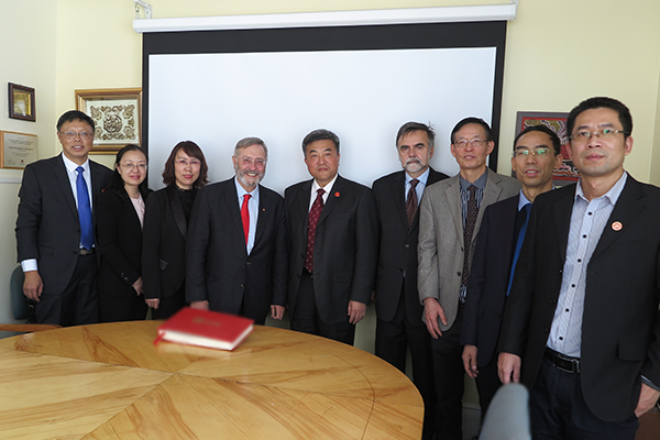 The Delegation with the Staff of Laval University