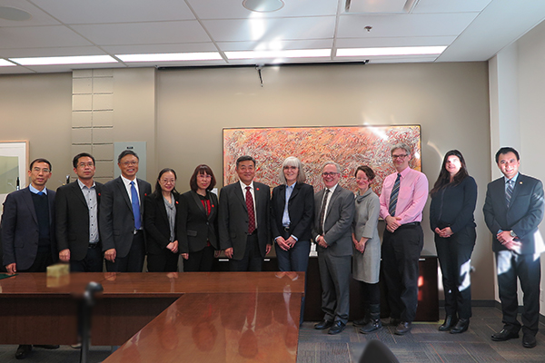 The Delegation with the Staff of University of Alberta